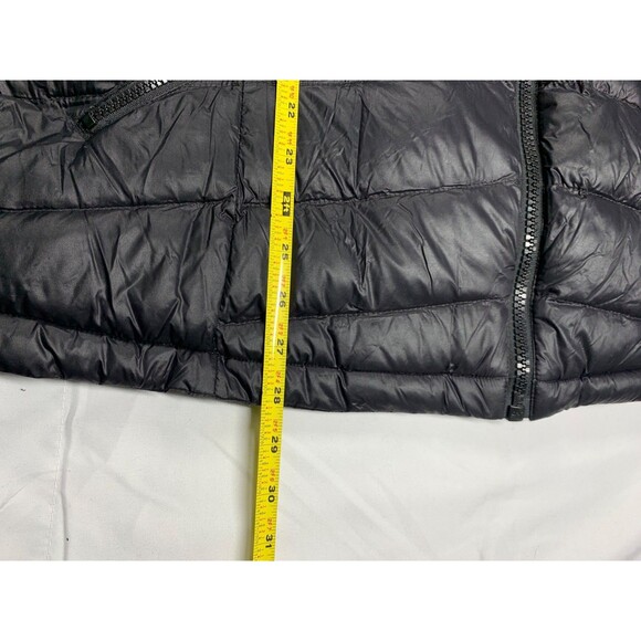 DKNY Down Puffer Jacket Coat Women's XL Black Below The Waist Double Zipper Hood - Picture 5 of 12
